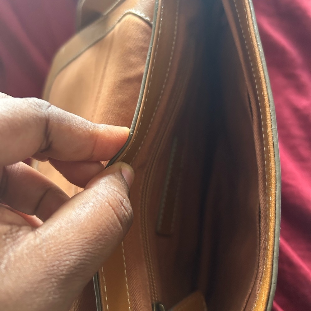 Frye Chestnut Brown Leather Crossbody Bag - Picture 5 of 9